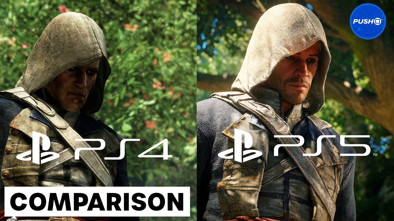 Assassin's Creed Black Flag Resynced PS5 Pro Vs. PS4 Graphics Comparison