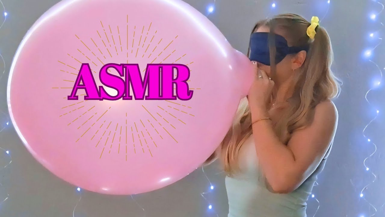 ASMR Inflating Balloons Blindfolded ~ Part 2🎈