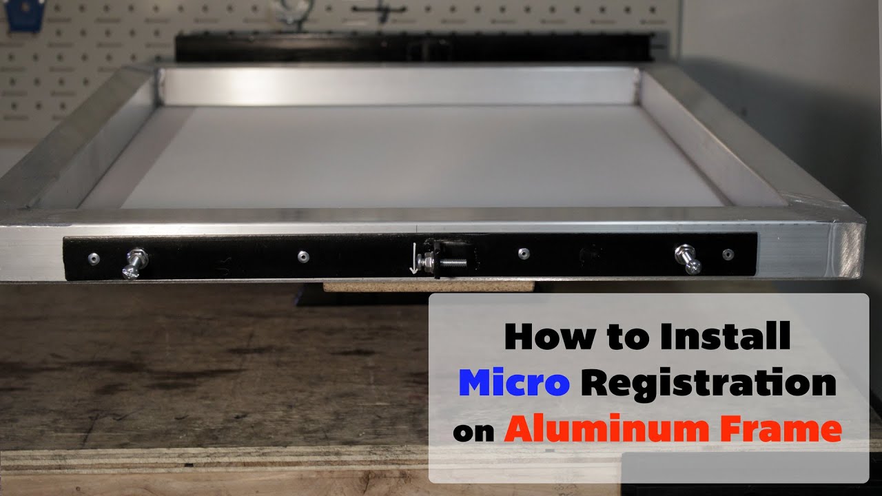 How to install micro registration attachment on aluminum frame