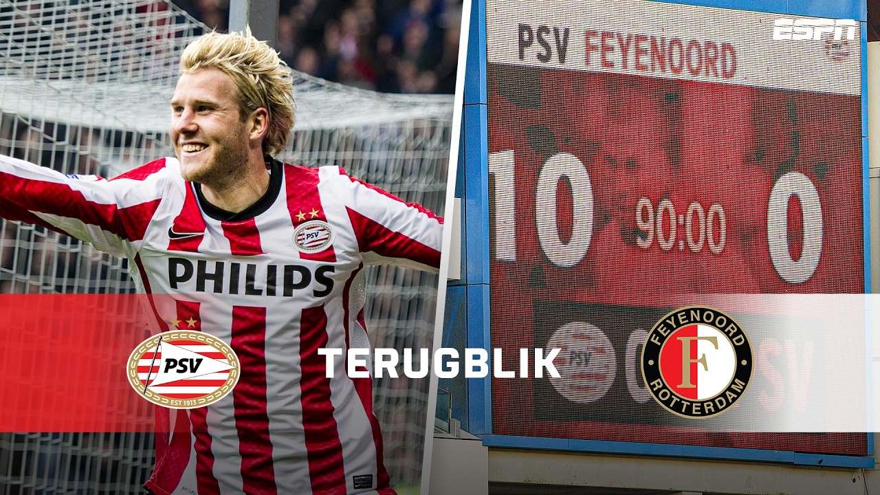 Precies 1️⃣5️⃣ jaar geleden: PSV 𝐕𝐄𝐑𝐍𝐄𝐃𝐄𝐑𝐓 Feyenoord met 10-0 😳🥵