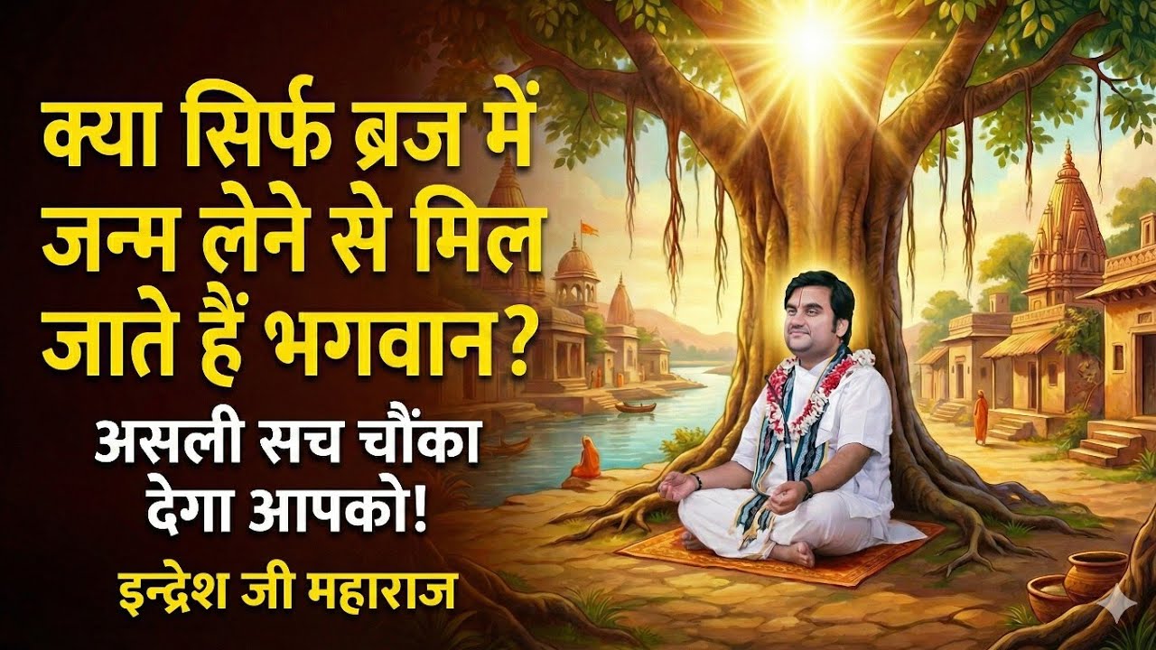 क्या ब्रज में जन्म लेने से भगवान मिलते हैं? Indresh Ji Maharaj ने खोला सबसे बड़ा राज! 😱
