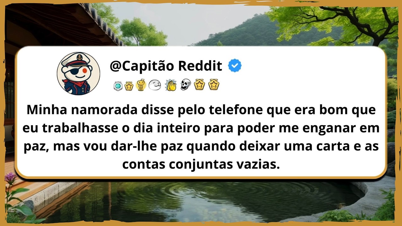 Minha namorada disse pelo telefone que era bom que