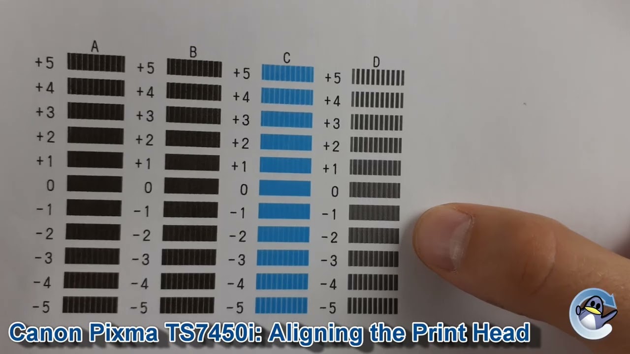 Canon Pixma TS7450i/TS7451i: How to do Print Head Alignment