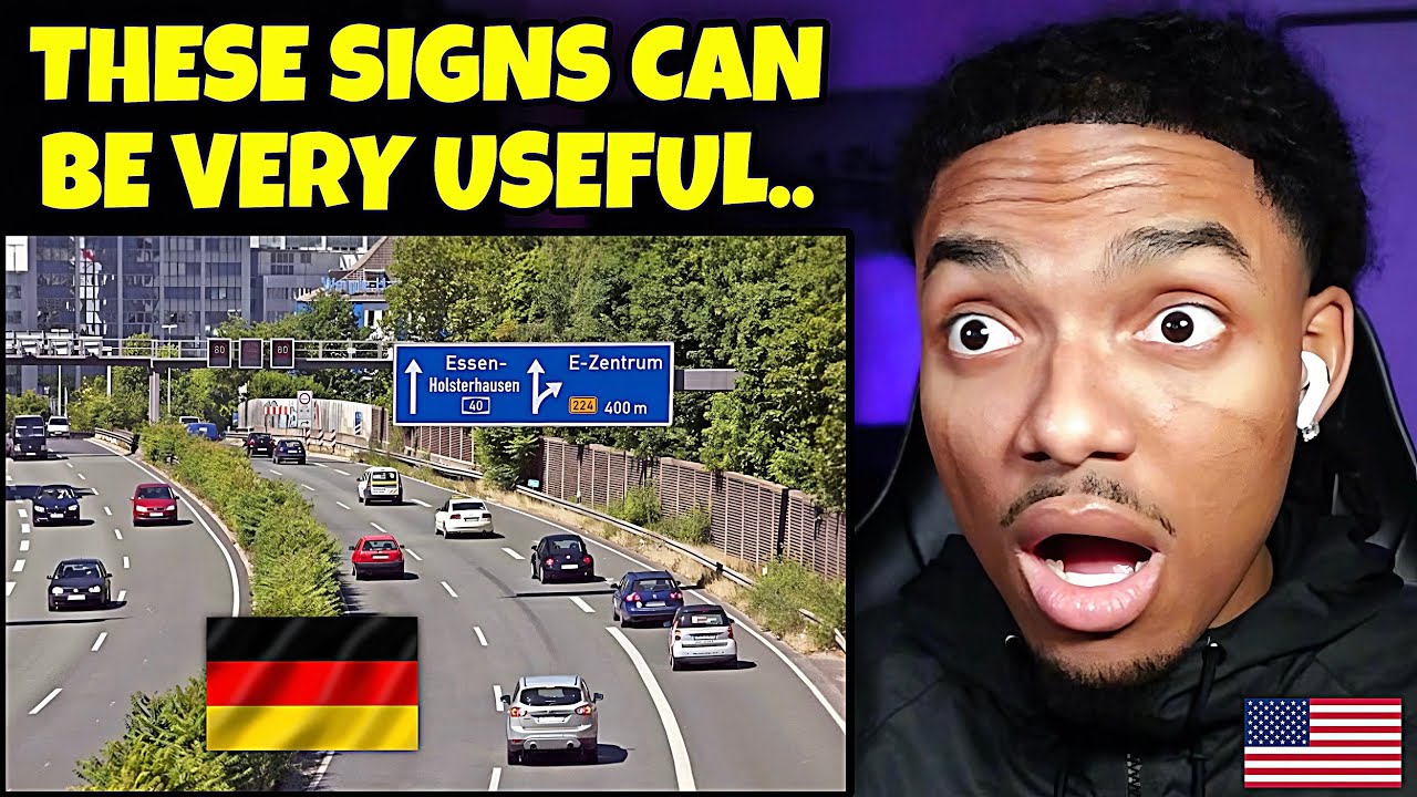 AMERICAN REACTS to Learns How to Drive on The Autobahn!