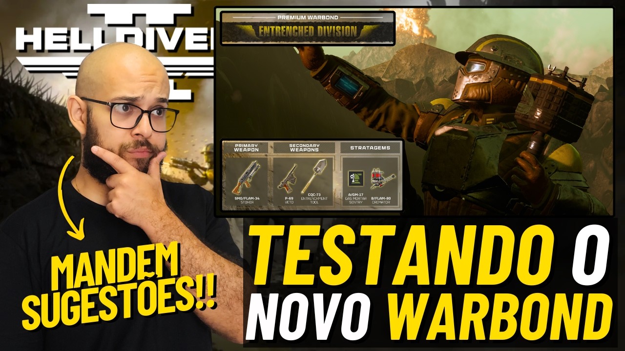 Helldivers 2 Testando o novo warbond Entrenched Division!!