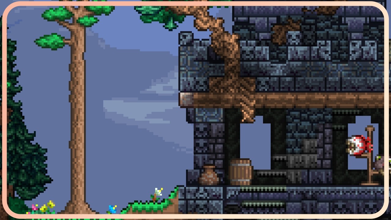 Building Floating Island Ruins in Terraria 1.4.5!