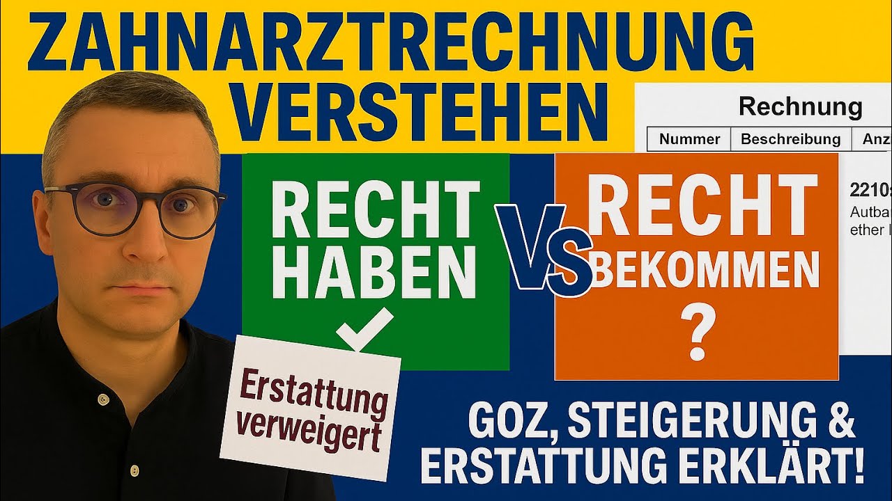 Zahnarztrechnung: GOZ, Faktoren & Kosten. Ein Zahnarzt erkl&auml;rt (Was Versicherungen oft nicht zahlen)