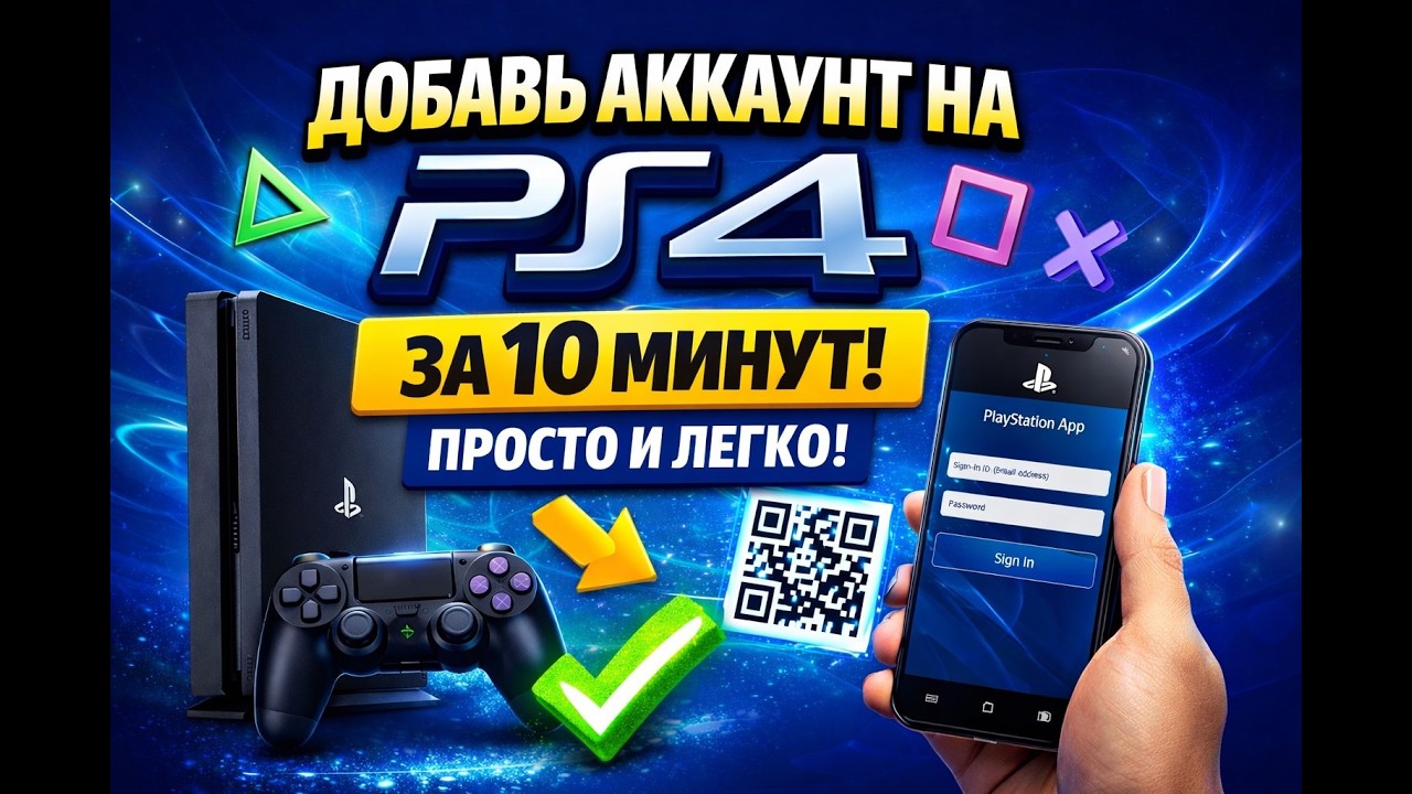 Как добавить аккаунт на PS4 за 10 минут БЕЗ ОШИБОК | Пошаговая инструкция
