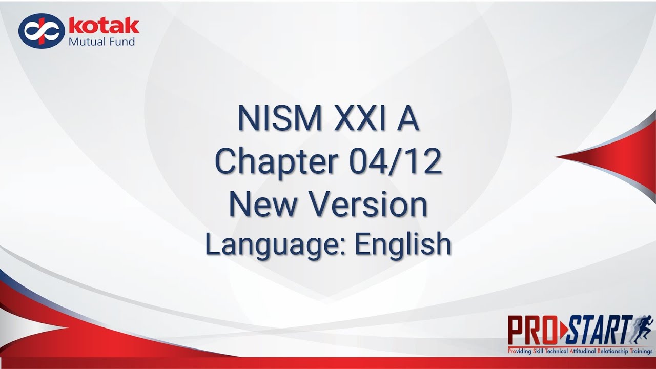 NISM XXI A | Chapter 04/12 | New Version | English