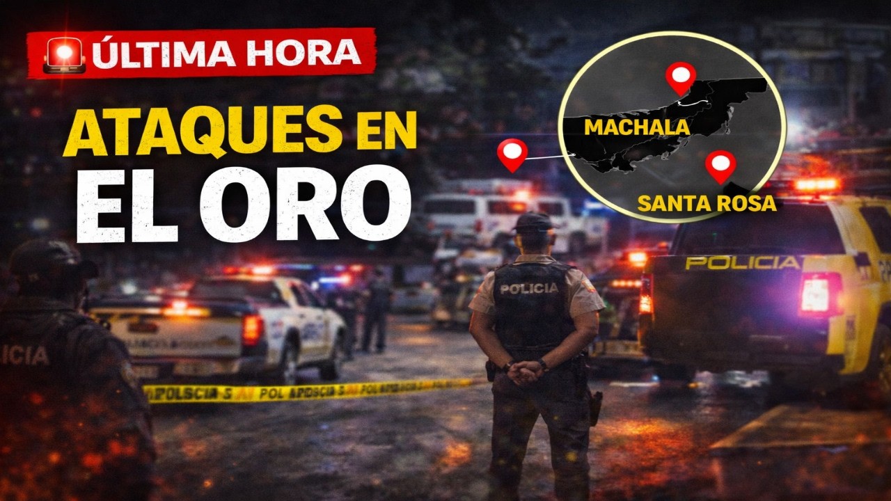 🚨 Última Hora en El Oro: serie de ataques en Machala y Santa Rosa deja varias víctimas