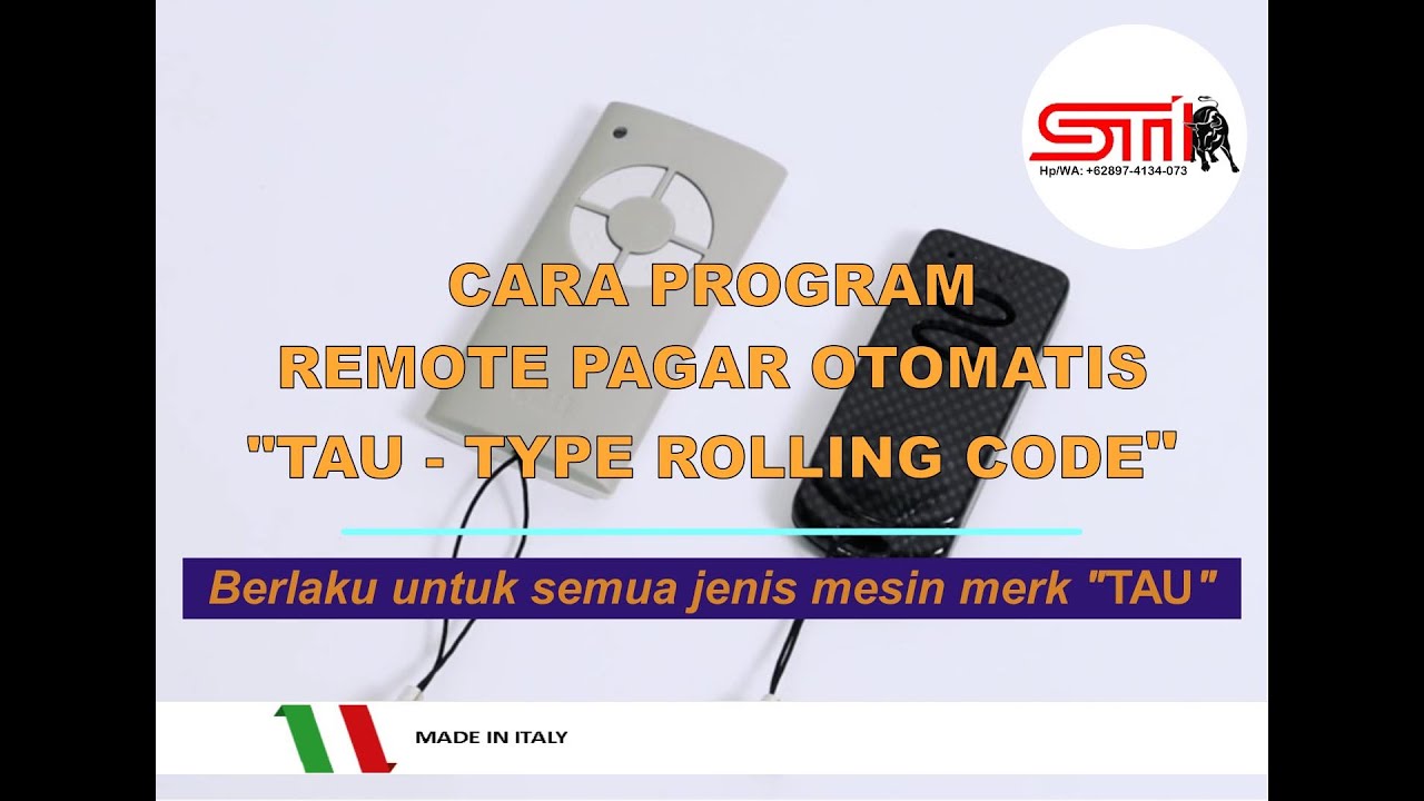 Cara Program Remote mesin pagar otomatis merk 