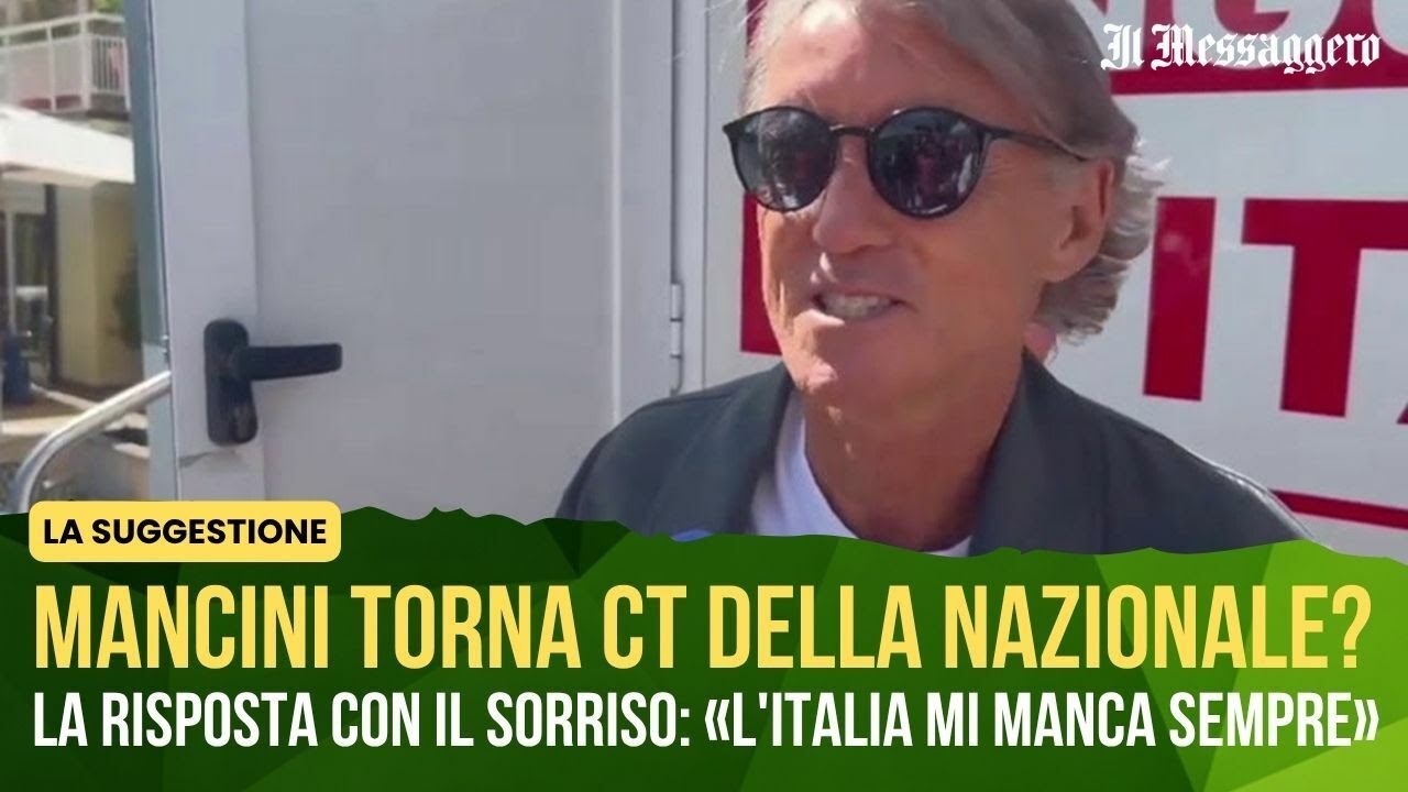 Mancini torna ct della Nazionale? La risposta con il sorriso: &laquo;Prossima domanda&raquo;