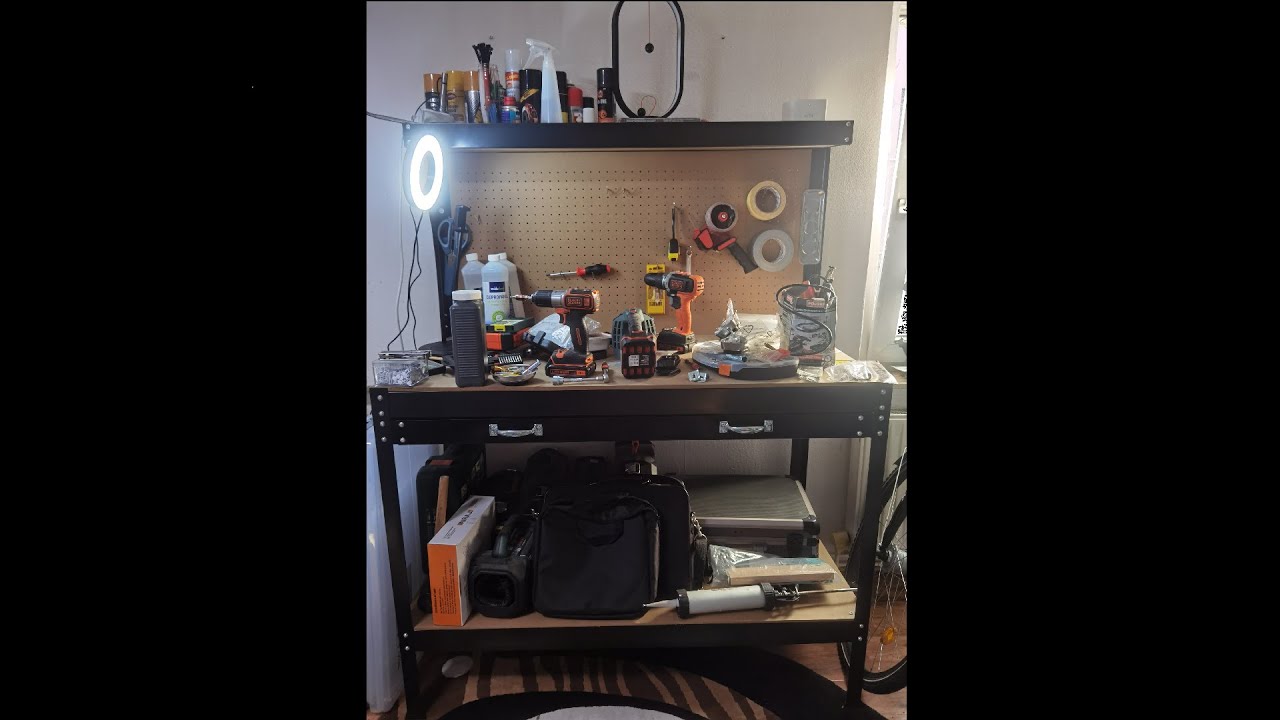 Katastrophale Anleitung aber ansonsten (für den preis) Ok: TecTake 120 cm Werkbank Aufbau&Review