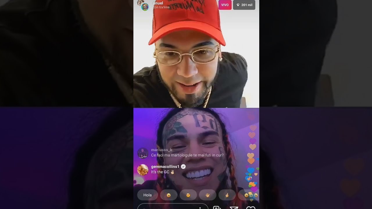 ANUEL AA y 6IX9INE en DIRECTO! 😱 (ANUNCIAN NUEVA MÚSICA) TEKASHI 69 con ANUEL EN VIVO | BRAYAN TRAP