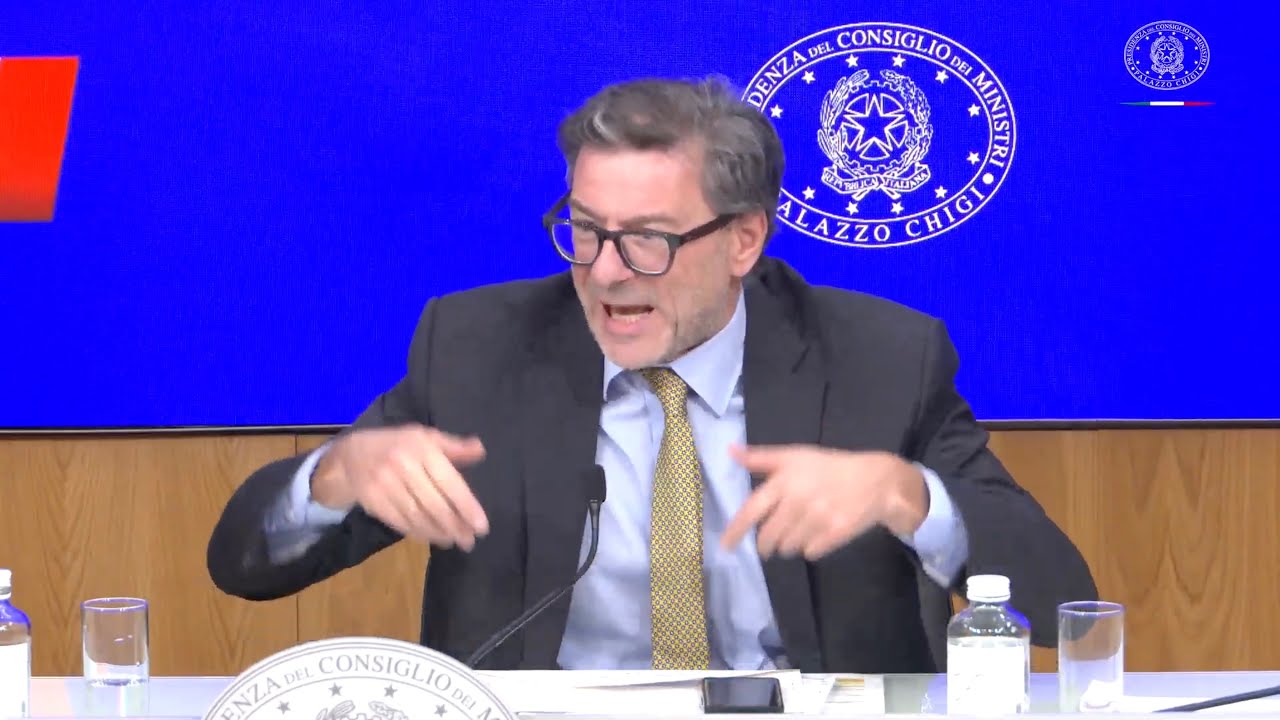 MANOVRA 2026, IL MINISTRO GIORGETTI FA IL PUNTO CON LA STAMPA