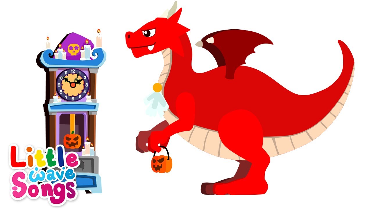 Hickory Dickory Dock Monsters | Kids Halloween Music | Kids Song | Little Wave Songs - Baby Coco