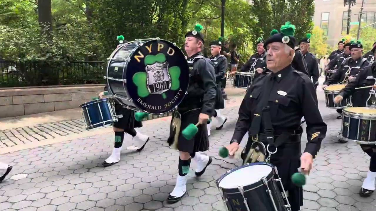 NYPD Emerald Society Pipes and Drums Hard Times/Dawning of the Day 9/11 Police Memorial