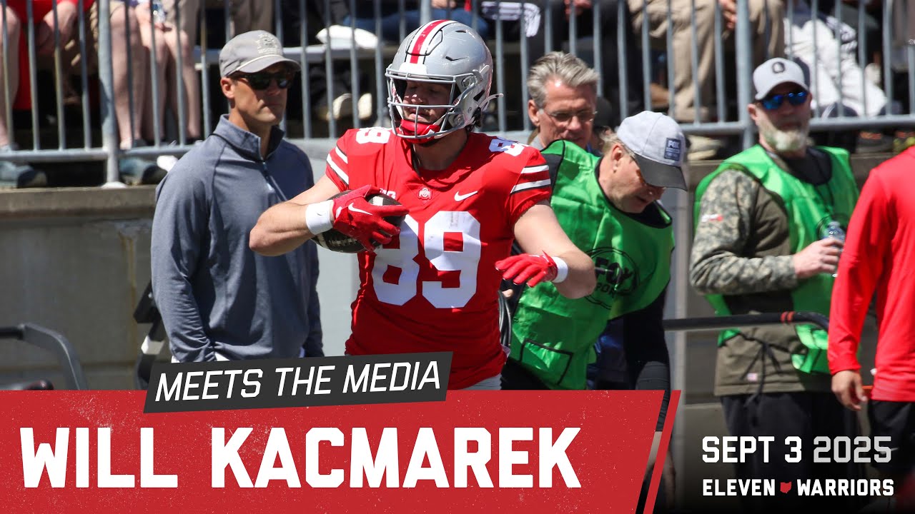 Will Kacmarek m&oacute;wi, że skrzydłowi drużyny Ohio State &bdquo;nadają ton&rdquo; atakowi Buckeyes i całej drużynie