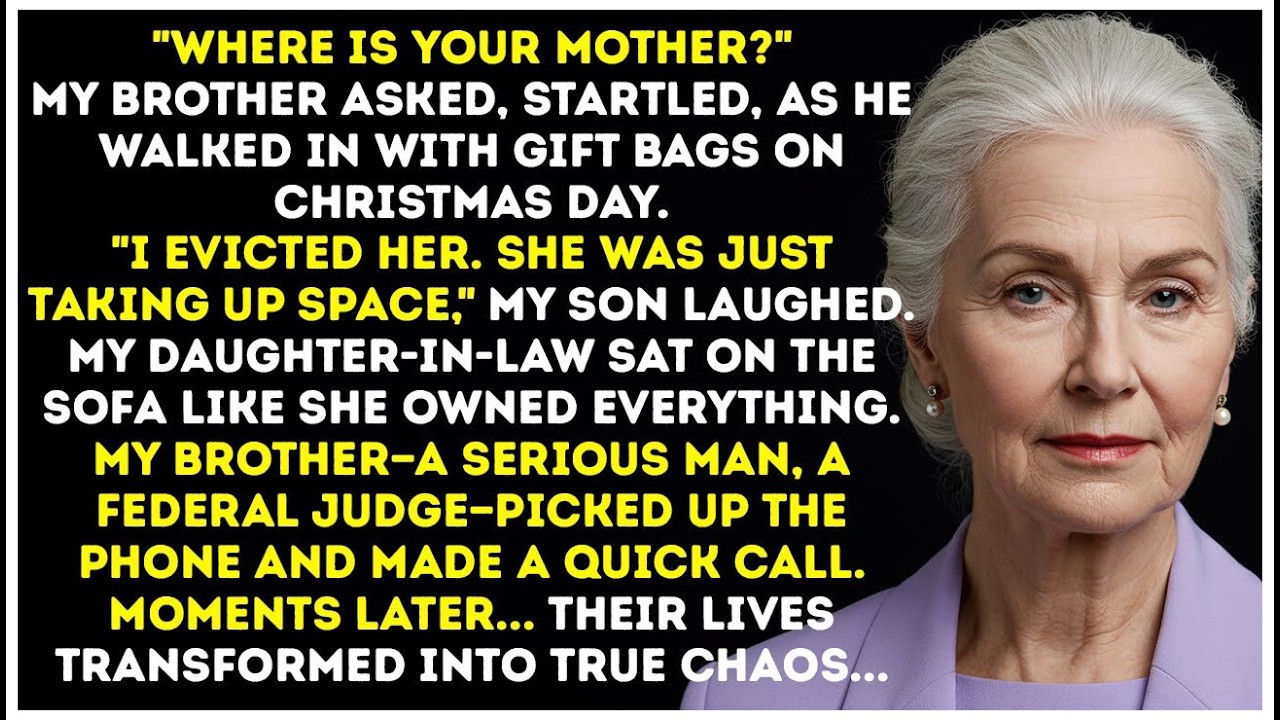 I Evicted Her! My Son Proudly Said. My Brother's Response Wiped Away His Smile Forever