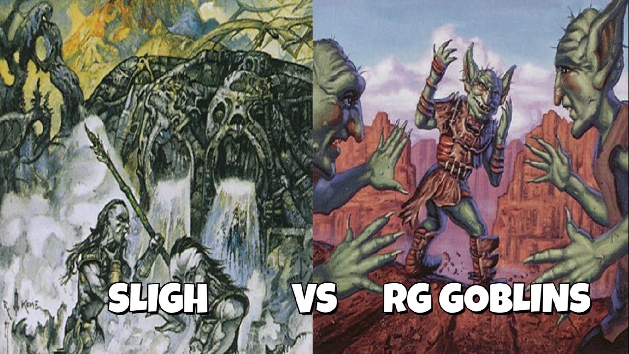 MTG PREMODERN best of 7: RG Goblins vs Sligh (green splash). 3 MD games, 4 SB. High noon!