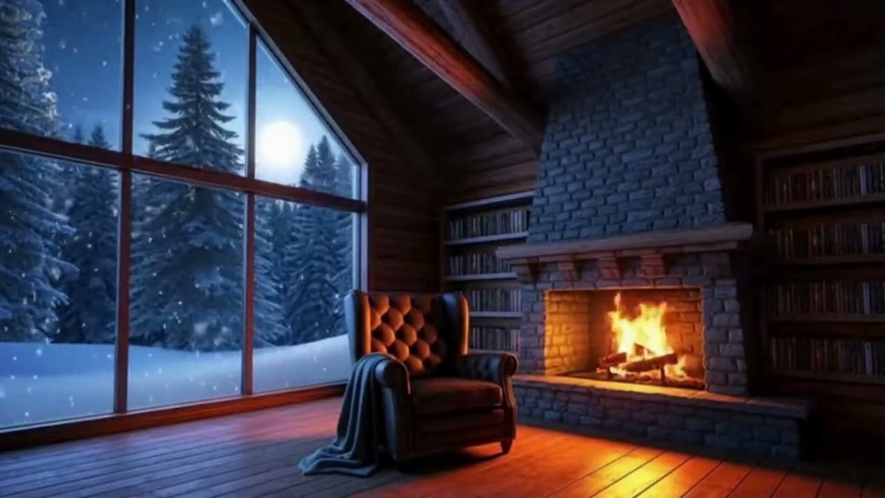 Cozy Fireplace in the Forest | Crackling Fire Sounds for Relaxation, Sleep & Focus
