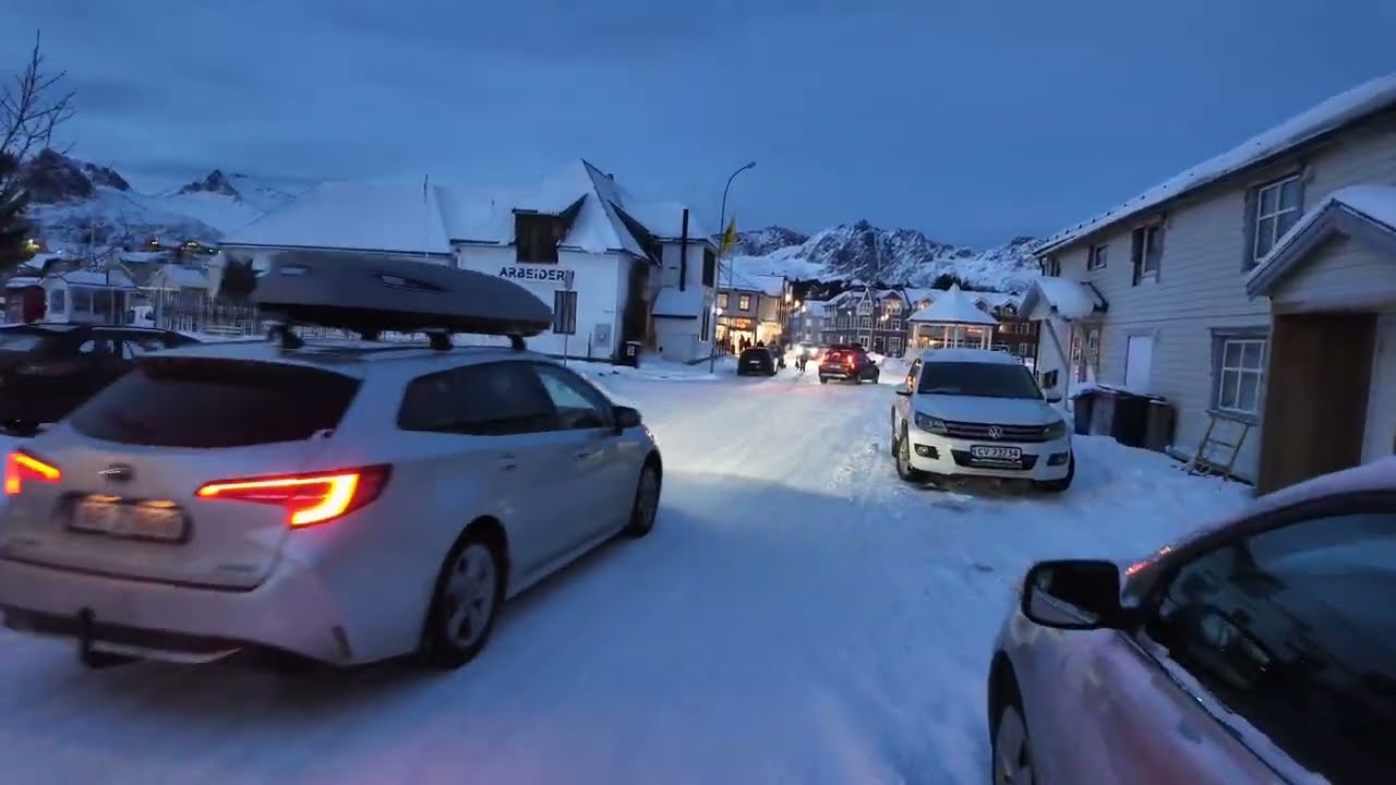 Kabelvåg,wioska za kołem podbiegunowym.