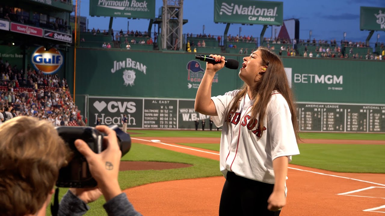 U.S National Anthem at Fenway Park | Viktoria Vera | Boston Red Sox