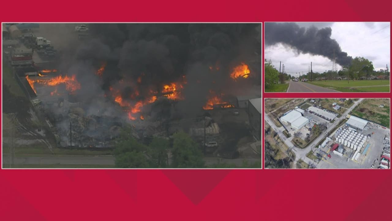 Extended coverage: Industrial fire burns in east Harris County