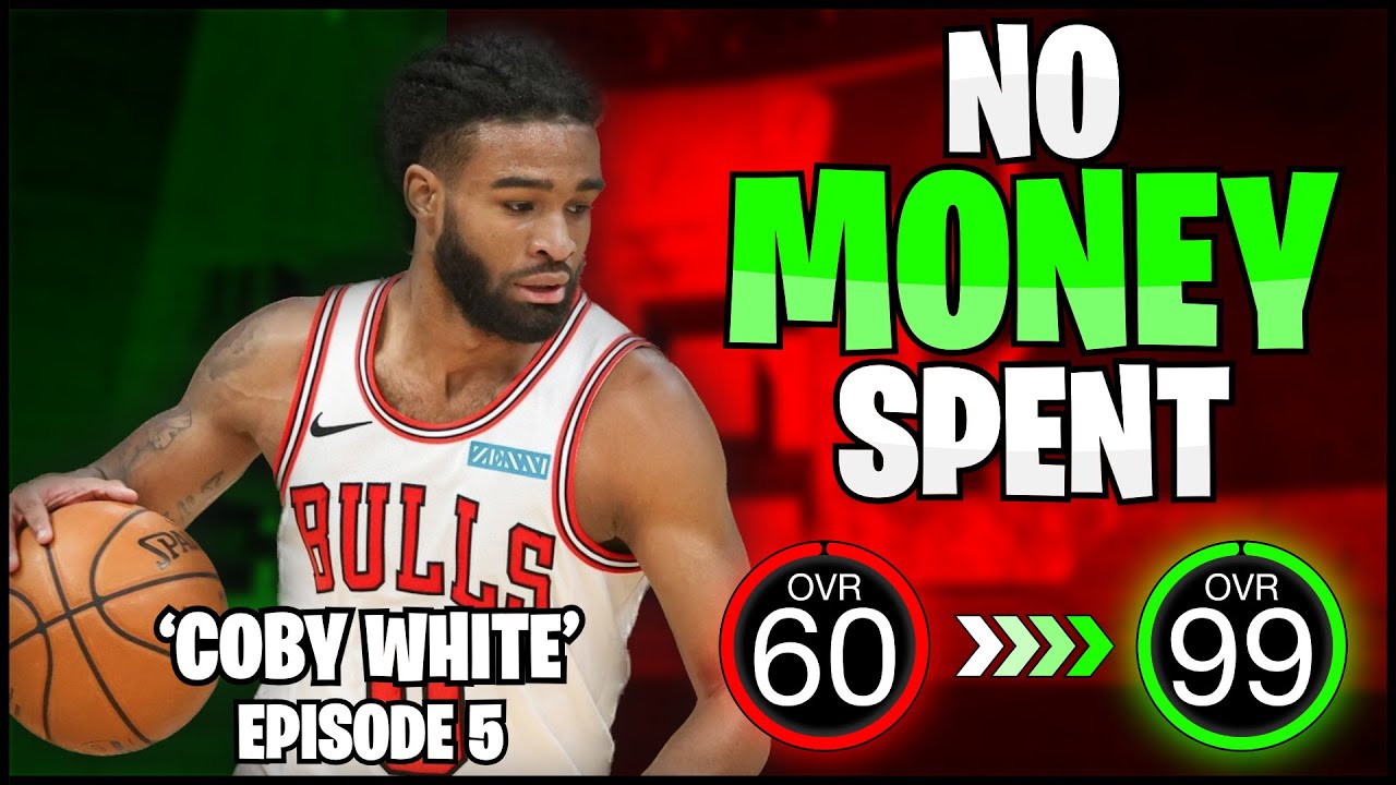 Coby White PG 60 to 99 OVR No Money Spent ONLINE ONLY in NBA 2k24 Episode 5