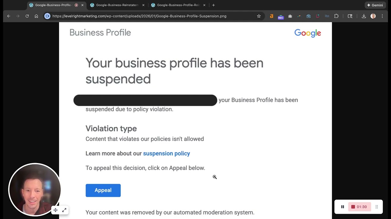 Google Suspended a Legit Concrete Lifting Business Listing (200 Reviews) — Here’s What To Do