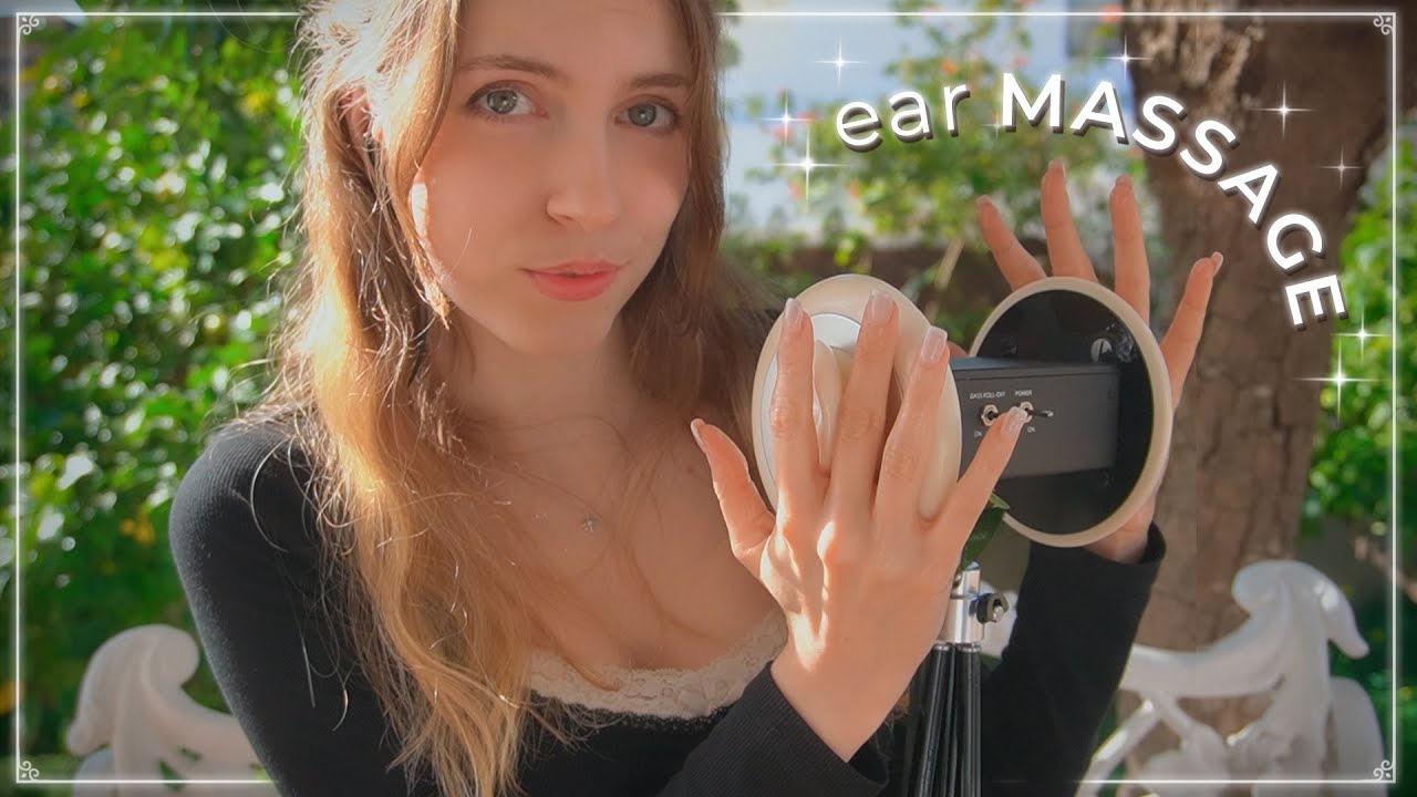 ASMR ✧ Relajante MASAJE con ACEITE en TU JARDÍN 🌿【Atención Personal RP】