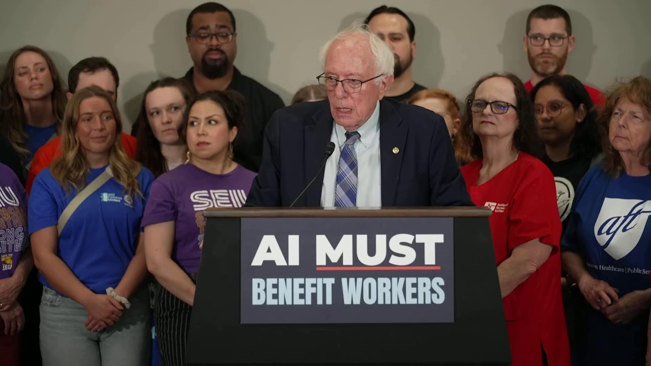 LIVE: Sanders, Labor Leaders Call on Congress to Protect Workers from AI
