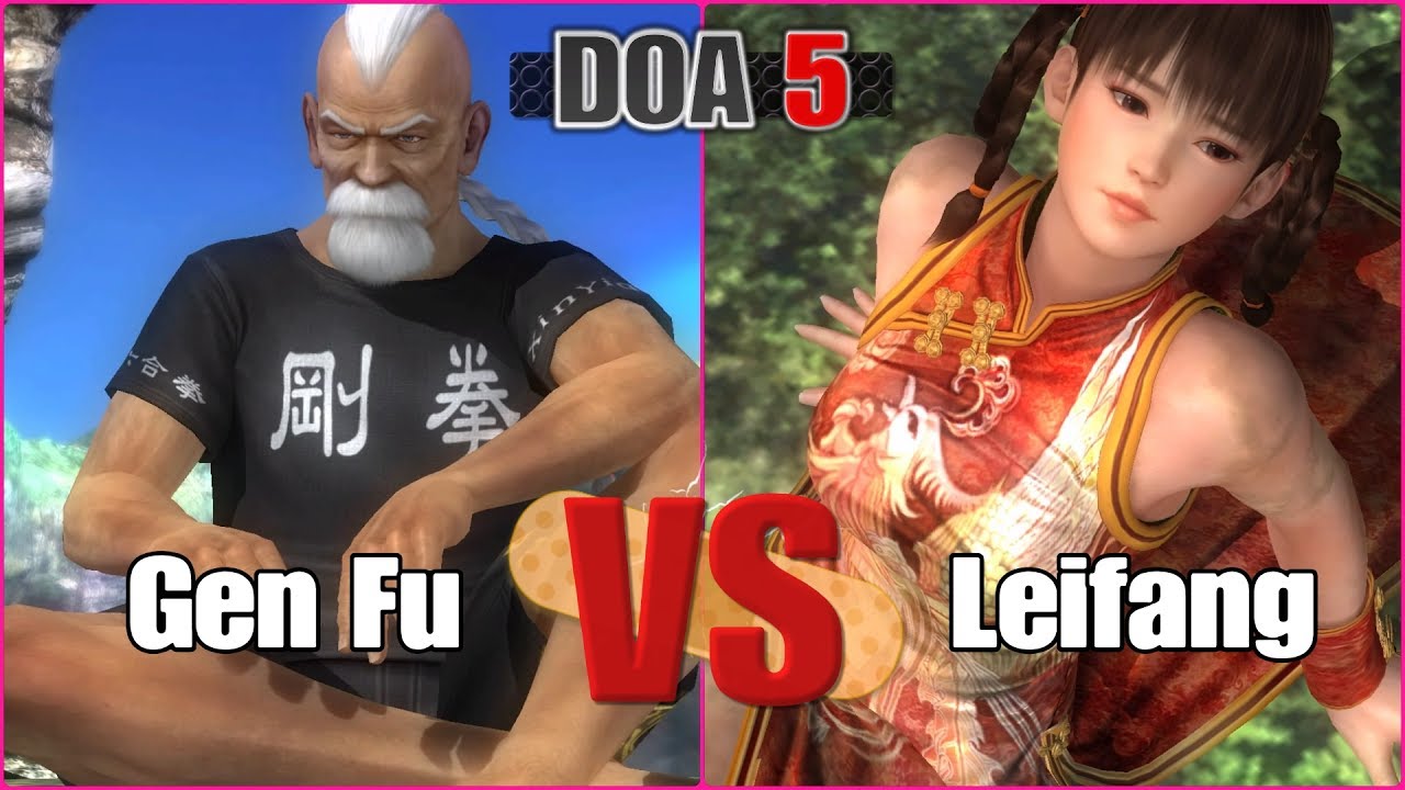 DEAD OR ALIVE 5 Last Round - Gen Fu VS Leifang