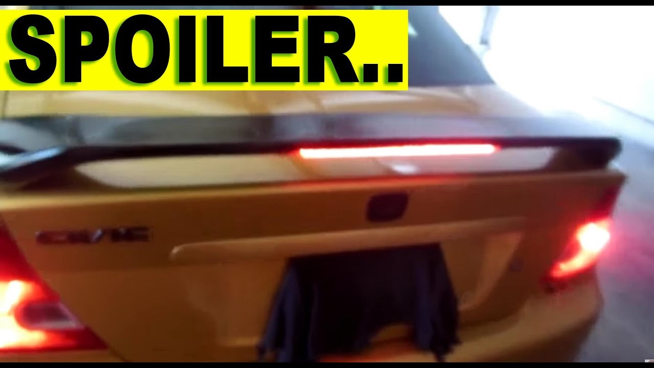 Instalacion de spoiler (aleron) trasero