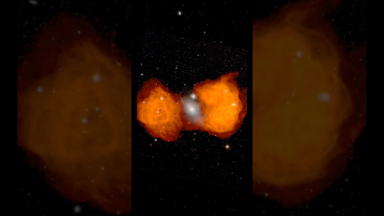 Fornax A: A Supermassive Black Hole Powering a Radio Galaxy,#shorts