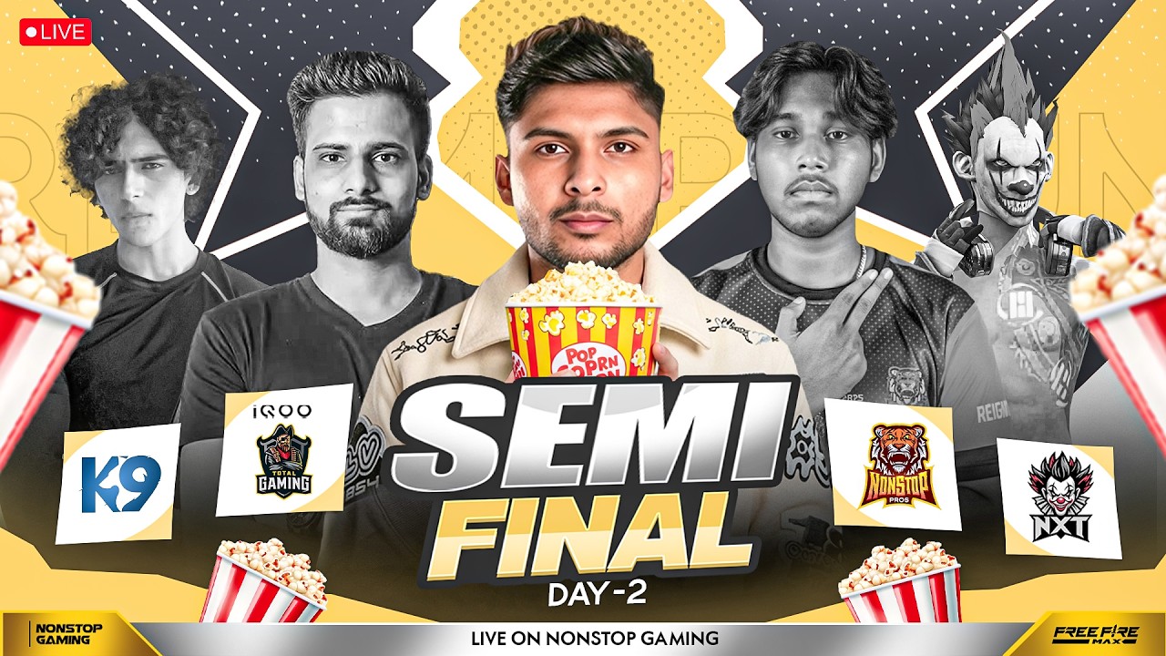 CHAMPIONSHIP SERIES SEMI FINAL DAY-2  WATCH PARTY 💀🔥 || GDR, TG, K9, NXT, UG #nonstopgaming