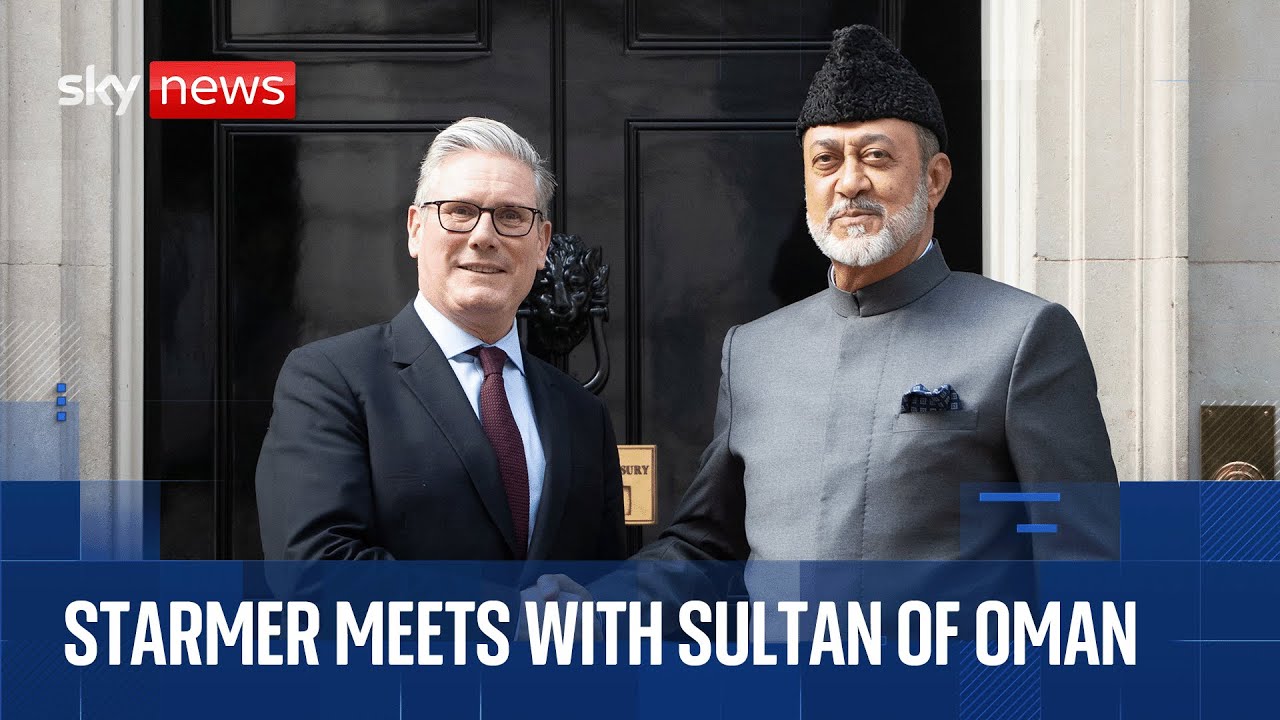 Starmer welcomes the Sultan of Oman to Downing Street