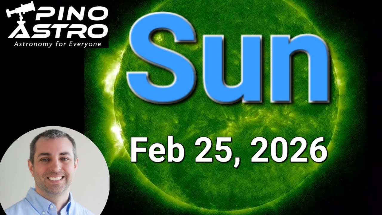 Sun in UV: Feb 25, 2026 #PinoAstro - Solar Dynamics Observatory - Flares, CME & Coronal Holes! #NASA