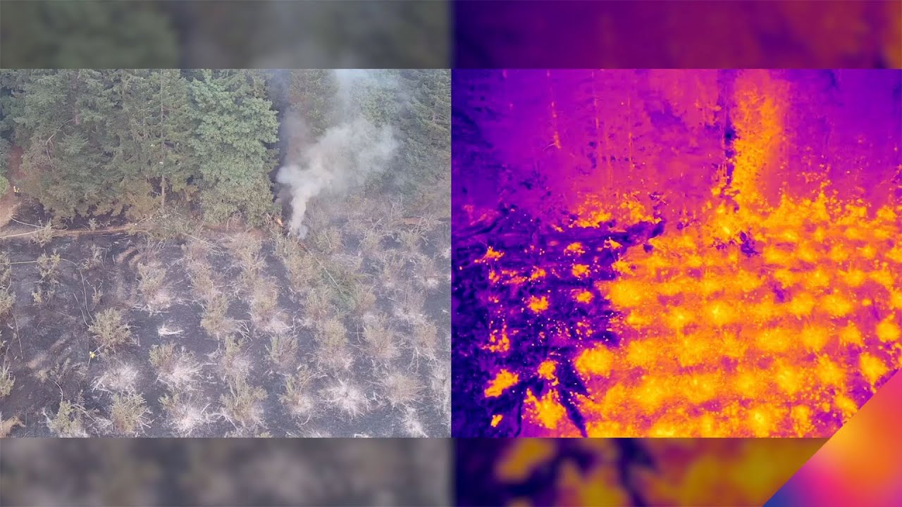 Spotting Brush Fire Hot Spots with a FLIR Thermal Drone