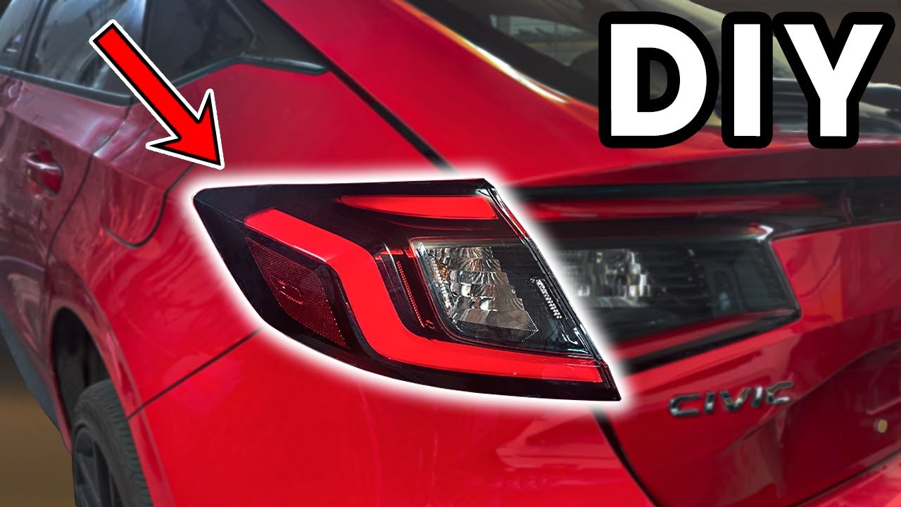 Замена задних фонарей на Honda Civic Hatchback 2022–2025 годов своими руками | Как заменить задни...