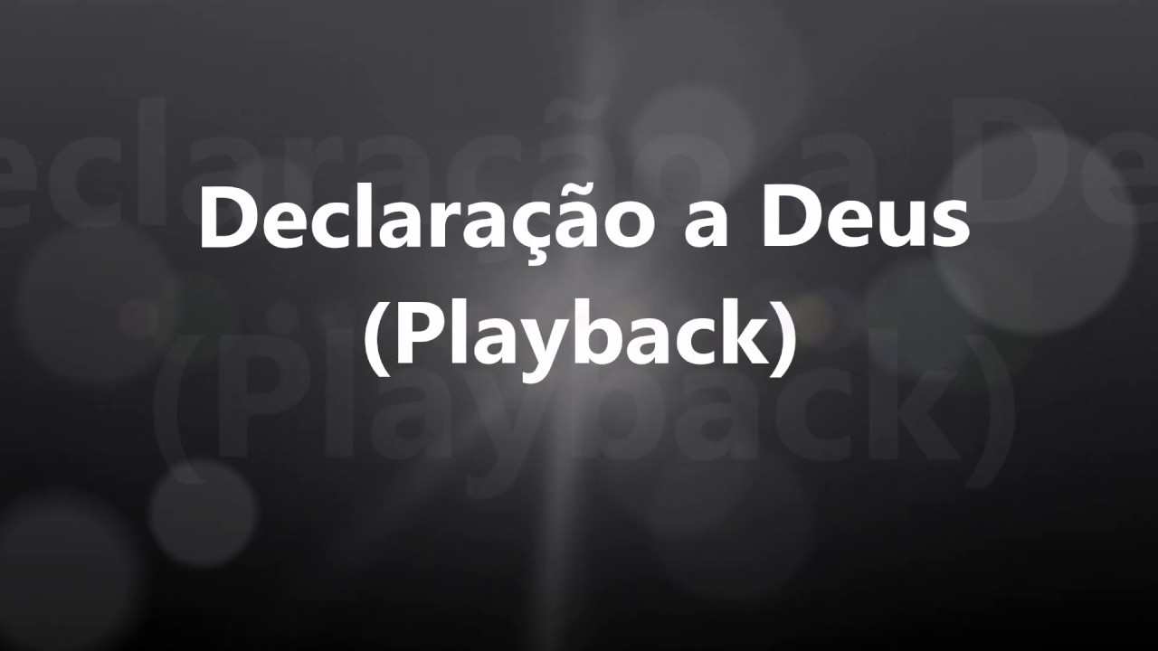 Declaração a Deus - Playback (Rozeane Ribeiro)