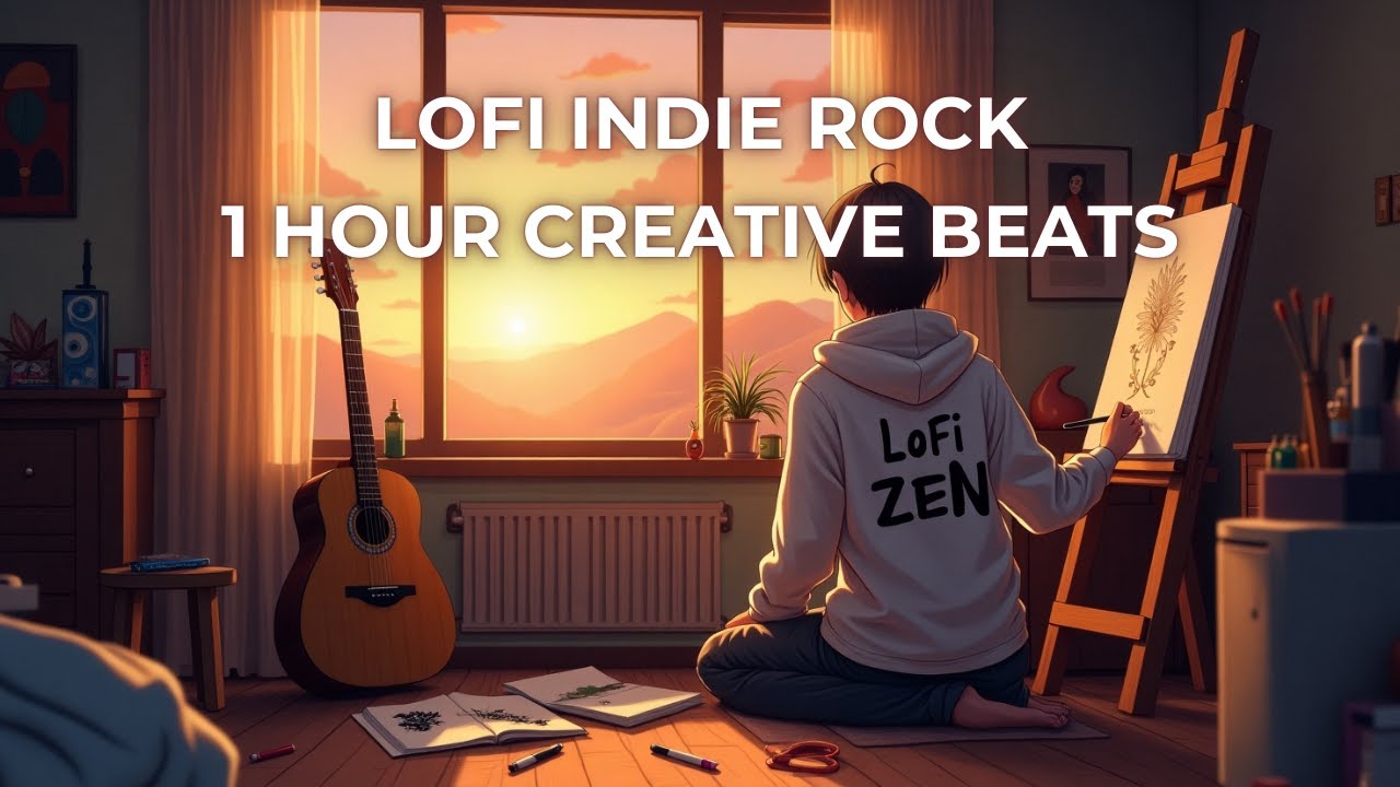 Lofi Indie Rock &ndash; 1 Hour Creative Beats for Art & Writing