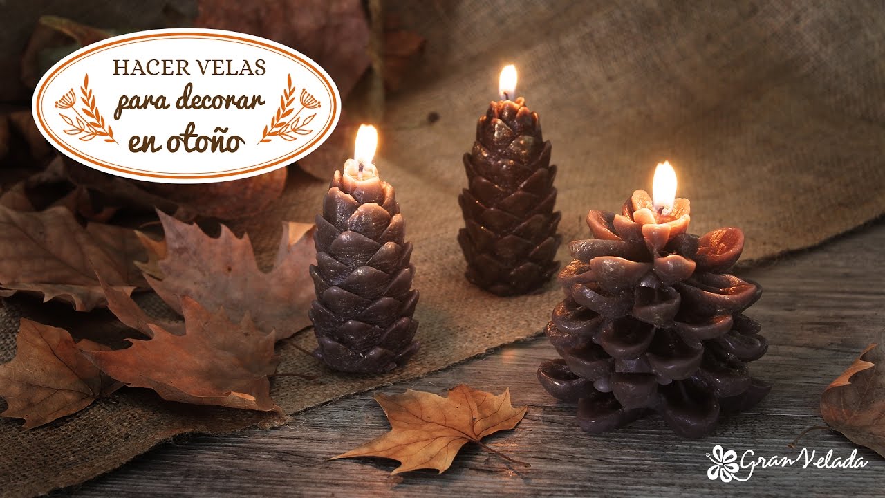 Hacer velas para decorar en otoño