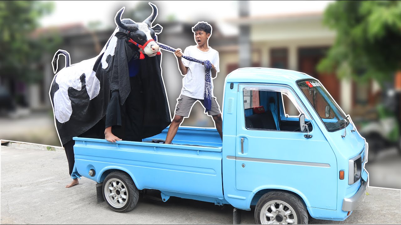 Ngakak poll | GARA2 SANDAL BANTENGAN SAPI MBEROT GALAK LEPAS!! satu kampung kabur semua