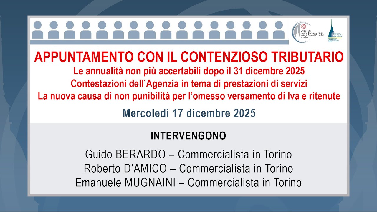 Appuntamento con il contenzioso tributario