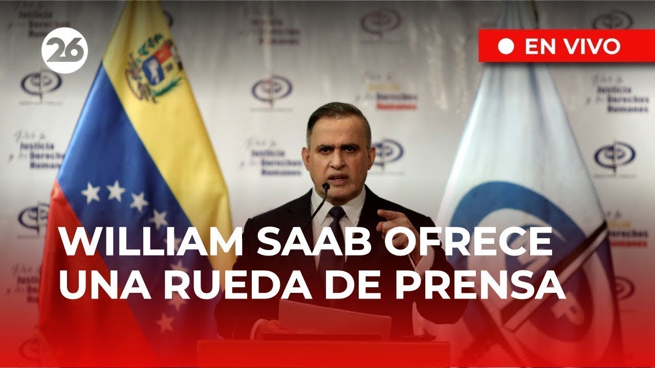 🚨 AHORA - VENEZUELA | EL FISCAL GENERAL, WILLIAM SAAB, encabeza una rueda de prensa
