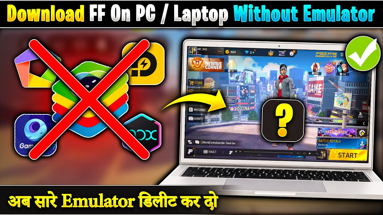Download Free Fire On PC / Laptop Without Emulator | Play FF Without Emulator | Install FF On Laptop