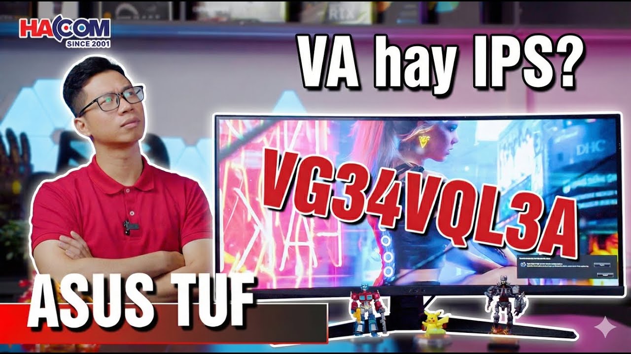 Top Màn Hình Cong 2025: ASUS TUF VG34VQL3A – Đáng Mua Nhất Cho FPS Và Edit Video!
