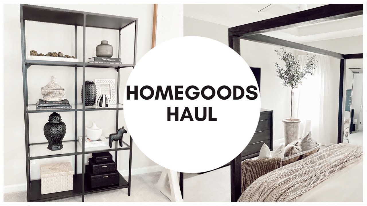 HUGE HOMEGOODS SHOP WITH ME & HAUL| COFFEE TABLE BOOKS, THE BEST OLIVE TREE, PILLOWS, & ORGANIZATION