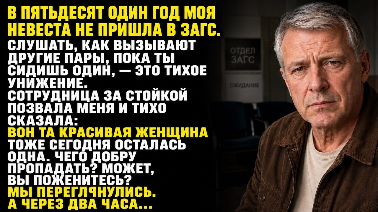 Моя невеста не пришла в ЗАГС. Сотрудница указала на женщину: &laquo;Заберите её, её тоже сегодня бросили&raquo;!